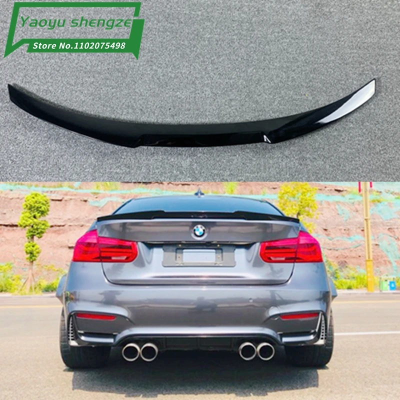 3 Series F30 M4 Style ABS Plastic Rear Luggage Spoiler Wing for BMW F30 F80 M3 2012 + 320i 325i 328i 335i 2012-2017