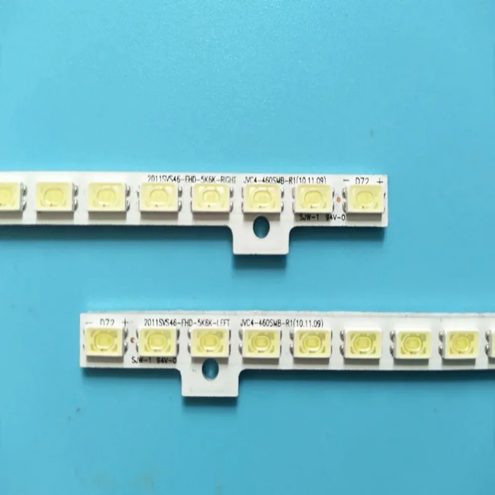 100% New 2pcs/Kit LED strips for SAM SUNG TV UE46D5000 UE46D5000PR LTJ460HW03 H 2011SVS46 FHD 5K6K LEFT 2011SVS46 FHD 5K6K RIGHT