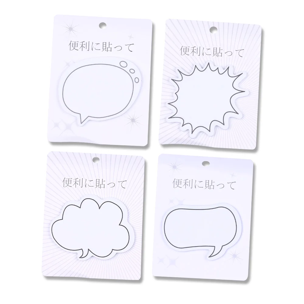 

Novelty Cute Dialog Sticky Notes Funny Kawaii Memo Pad Post Notepad Girl Stationery School Book Annotation Tabs Bookmark Sticker