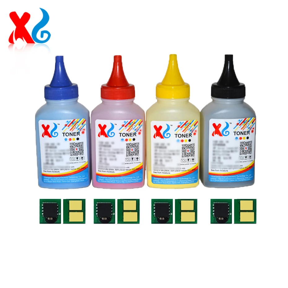 4X120g 508A CF360A CF361A CF362A CF363A Toner Powder and Chip FOR HP ColorLaser JetPro M552dn M553dn M553n M553x M577dn 6K 5K