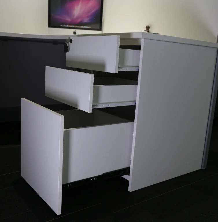 Office Filing Cabinet Wood Office Drawer Cabinet Movable Three Drawer Office Cabinet With Door