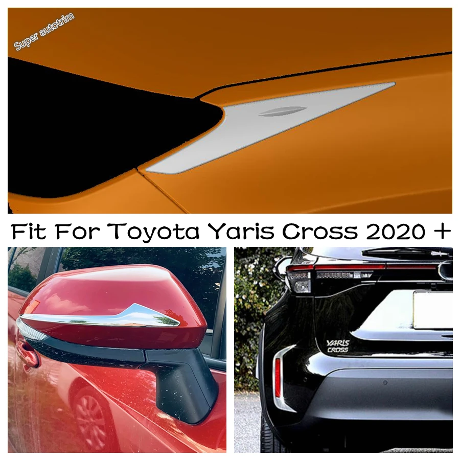 

Head Light / Rear Window Spoiler / Rearview Mirror / Fog Lamp Eyebrow Cover Trim For Toyota Yaris Cross 2020 - 2023 Accessories