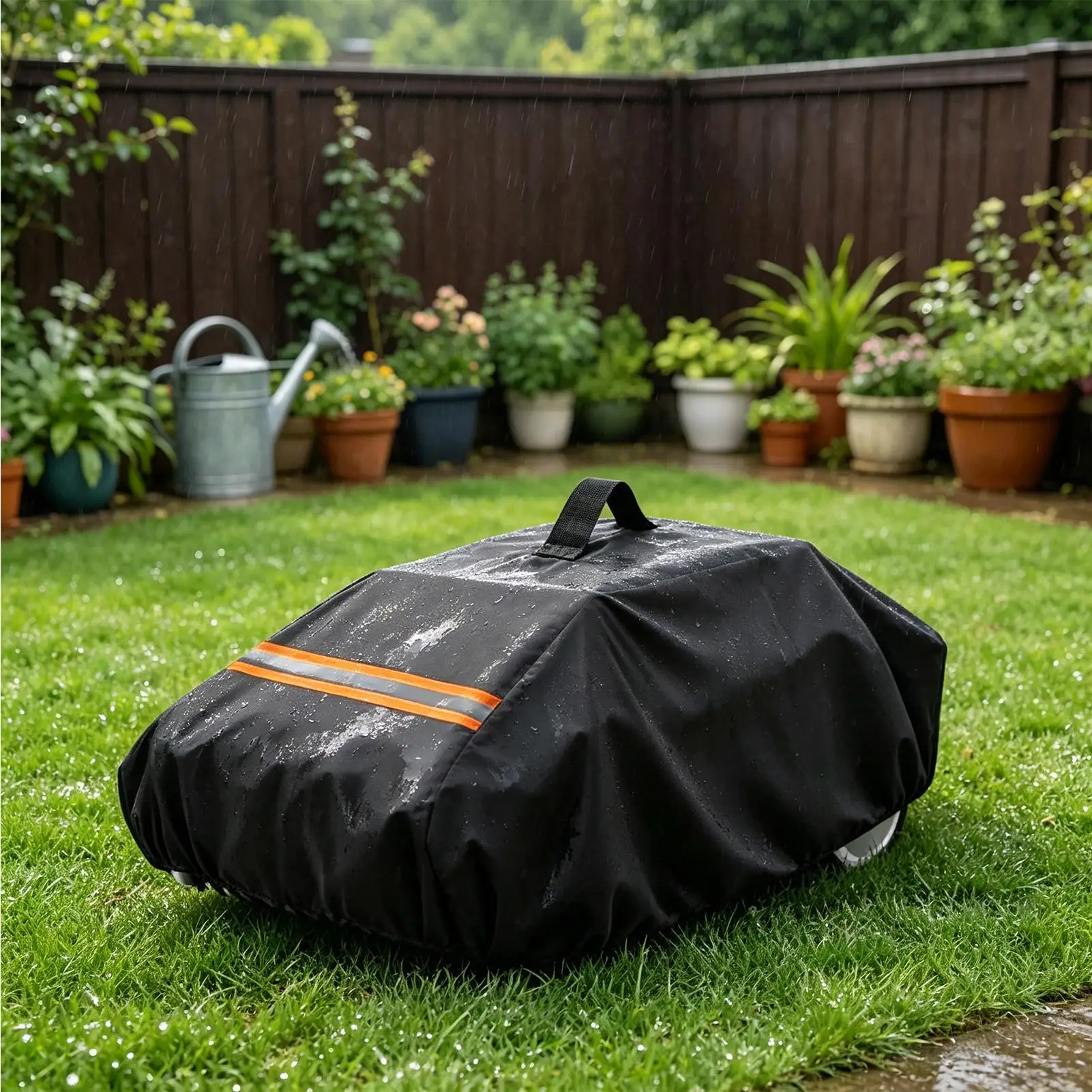 Riding Lawn Mower Cover ReflectiveUniversal Windproof Protective Riding Lawn Mower Dust Cover For Outdoor Shed Yard Patio Porch