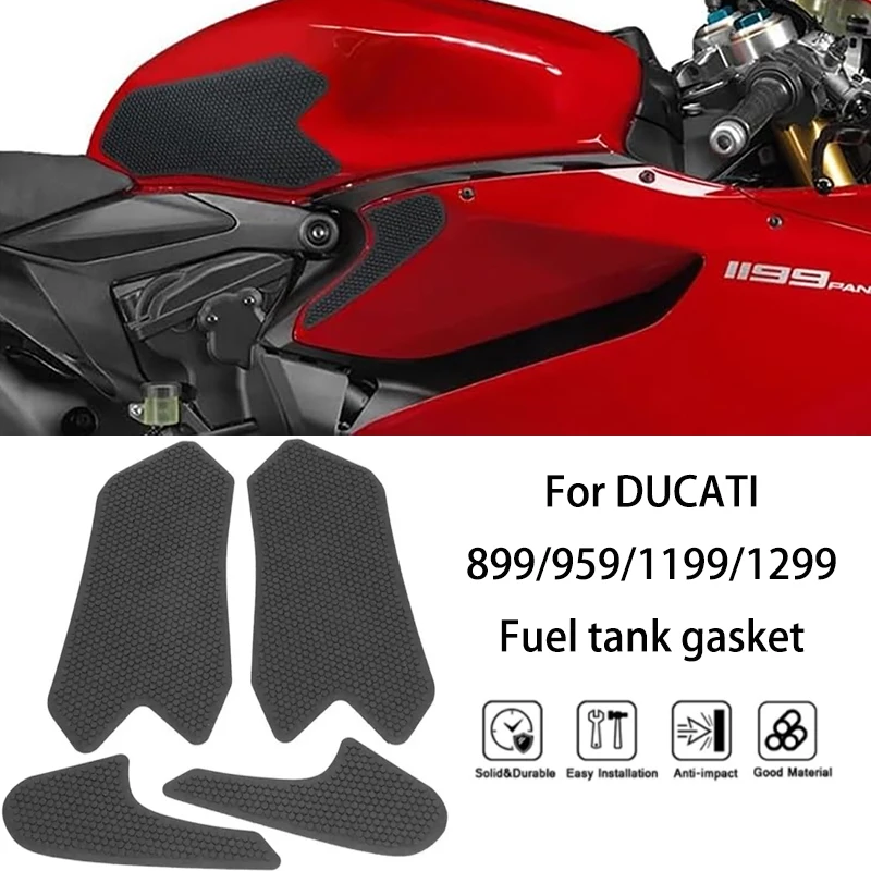 

MTKRACING For DUCATI 899（13-15） 959（16-19） 1199（12-17） 1299（15-19）Fuel tank pad side air knee pad anti slip sticker