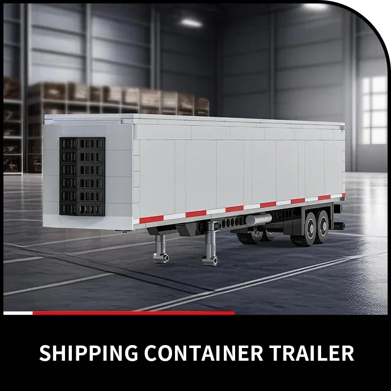 421PCS European Truck Head Building Blocks Connectable Container Trailer Model Bricks Educational DIY Toys For Teenagers\' Gifts