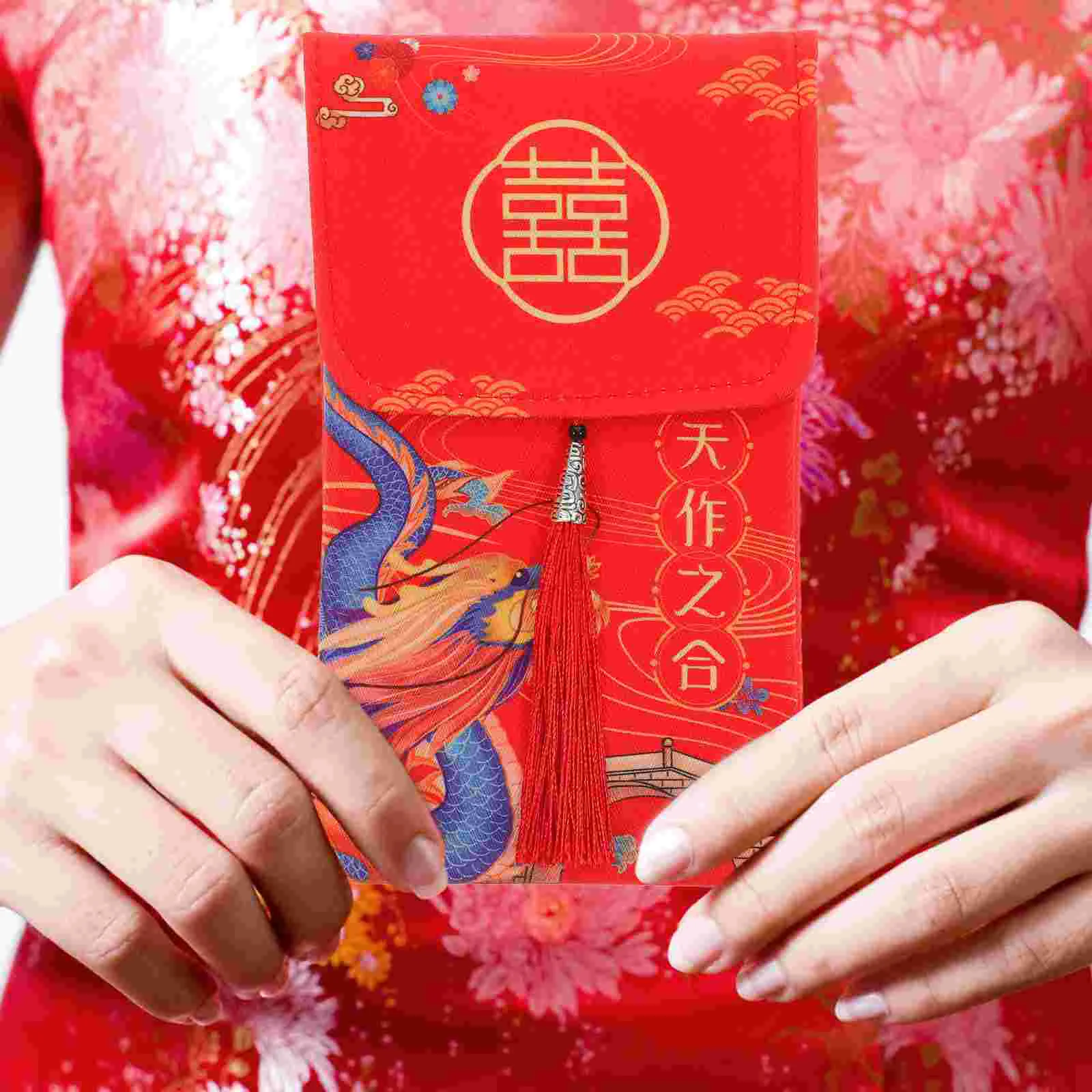 Brocade Red Envelope Purses Chinese Style Packet Money Wedding Hong Bao Supplies