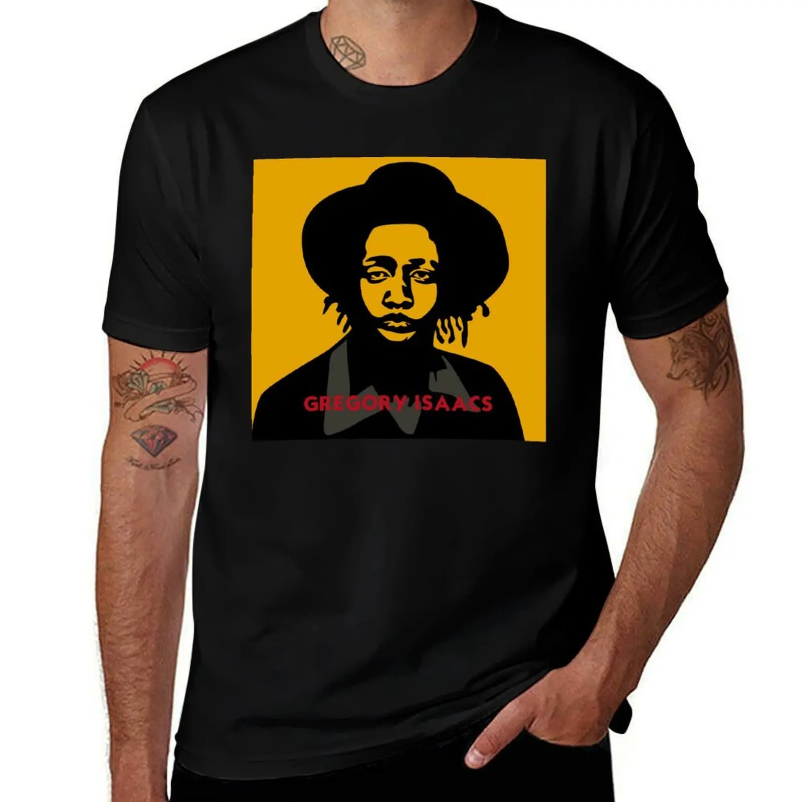 Gregory Isaacs T-Shirt Relaxed Fit Casual Short Sleeve Top T-Shirt