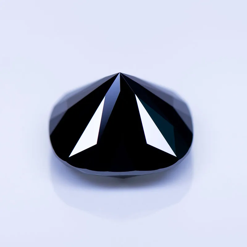 Moissanite Gemstone Cushion Cut Black Primary Color Lab Grow Diamond for Charms Jewelry Making Materials with GRA Certificate