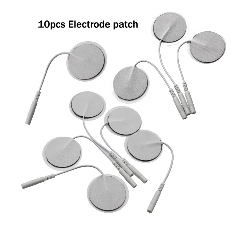 50pcs 2.5mm plug Electrode Adhesive Gel Pads Body massageTherapy Massager Therapeutic Pulse Stimulator Electro Sticker