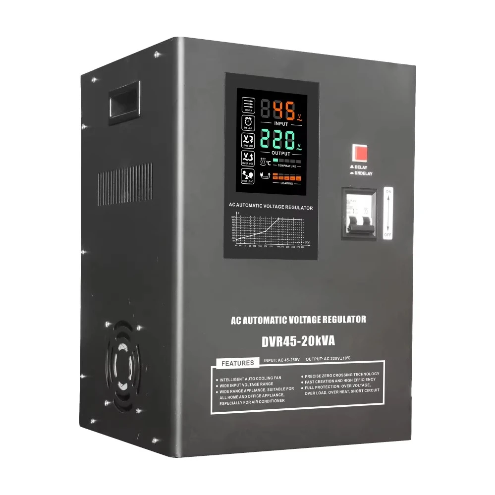 

Input 45V ultra Low Voltage Stabilizer 20KVA Wall Mounted Home Automatic Voltage Regulator 220V