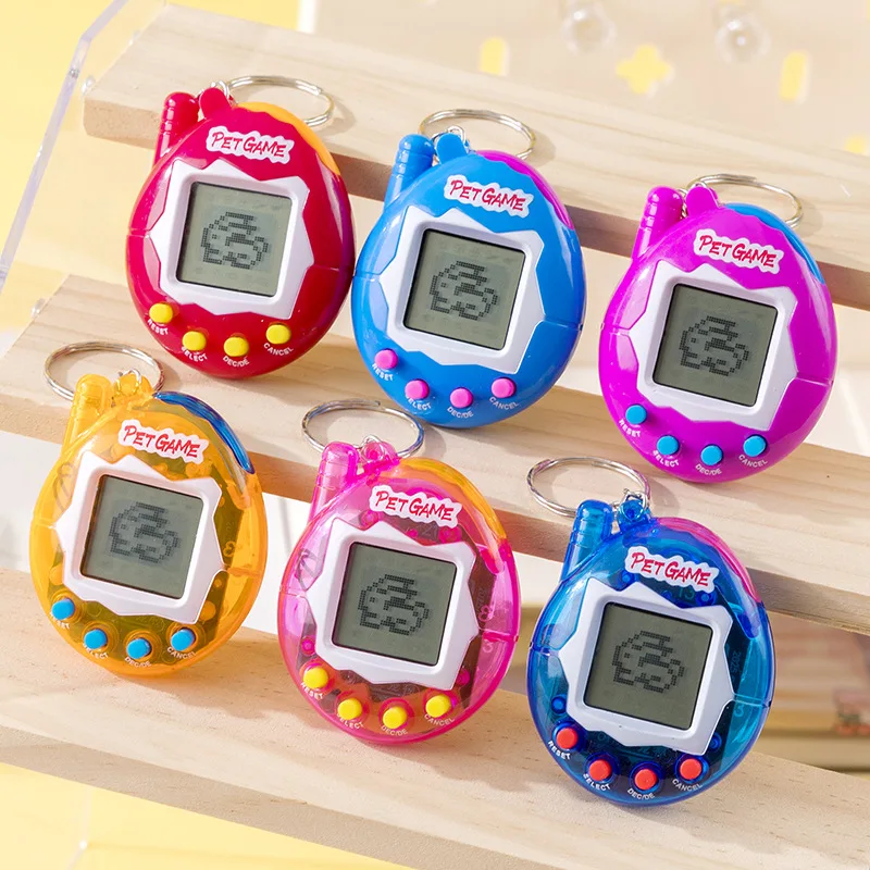 Regalo Navideño, Lindo Dispositivo Electrónico de Juego de Mascotas, Juego Virtual Retro Portátil, Llavero de Mascota Virtual, Recuerdo de Fiesta de Navidad