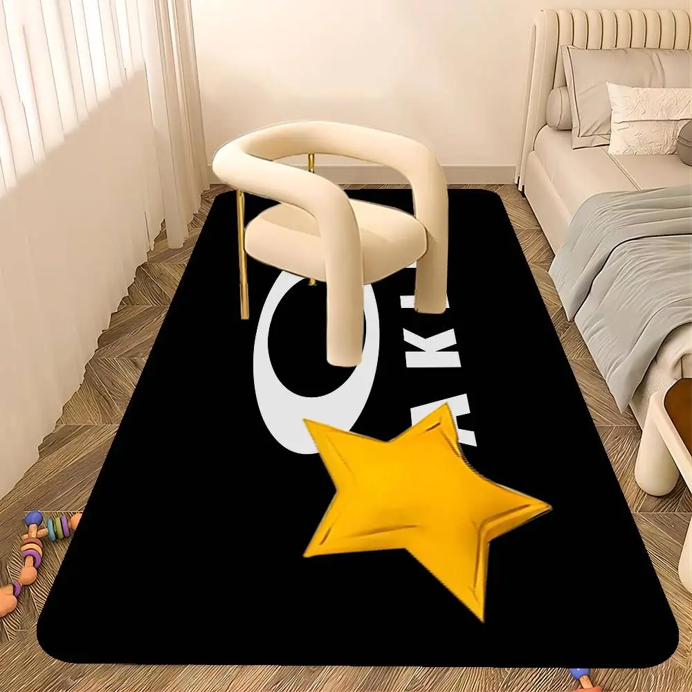 O-Oakleys Logo Floor Mat INS Style Soft Bedroom Floor House Laundry Room Mat Anti-skid Household Carpets