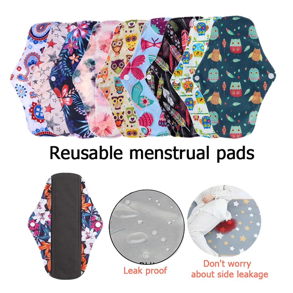 

Reusable Menstrual Pads for Monthly Gaskets Women's Panties Washable Sanitary Napkin Female Hygiene Daily Towels Personal Health