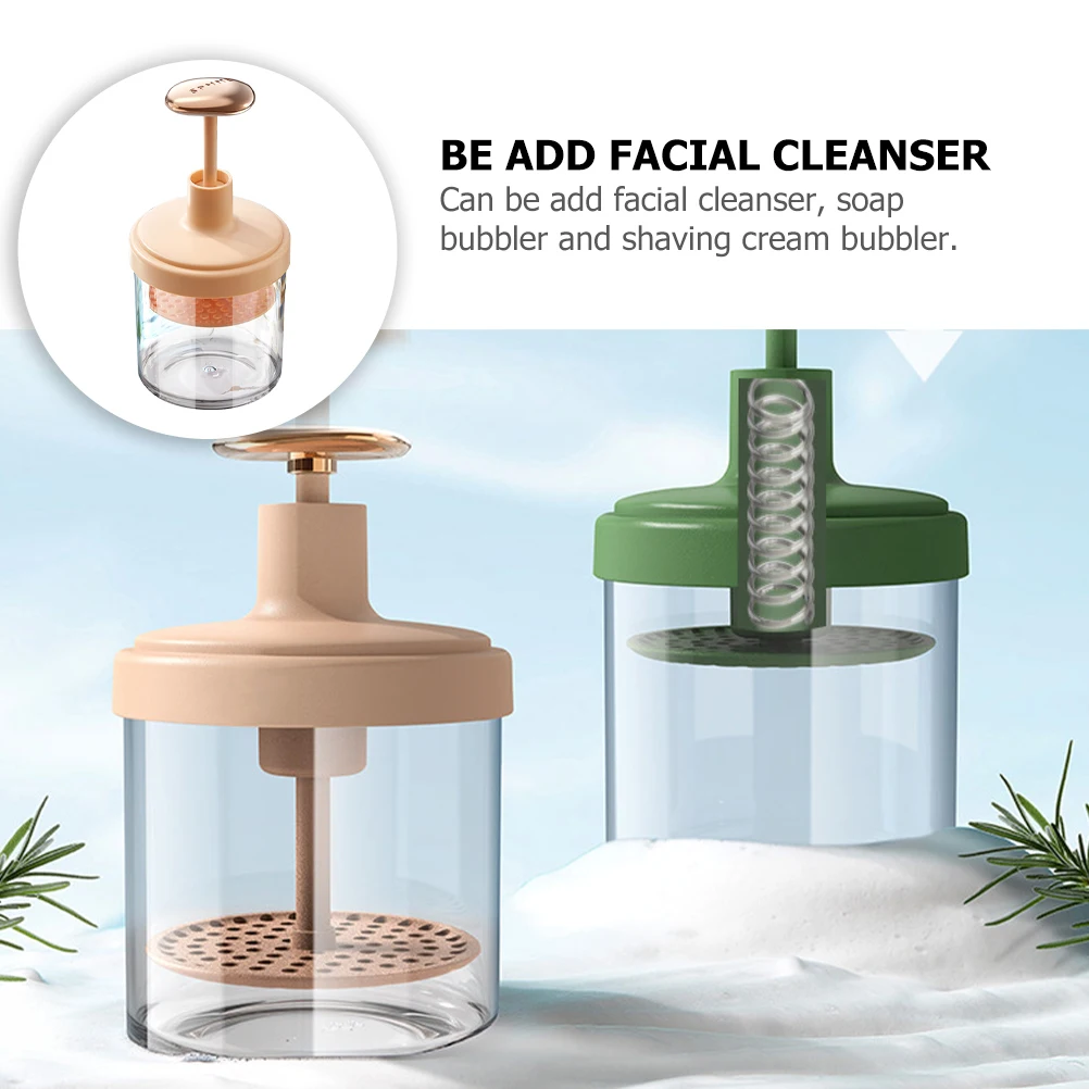 Creatore di schiume facciali Bottiglia di schiuma manuale per viaggi Uso domestico Viaggio Gorgogliatore facciale Strumento per la cura della pelle Lavaggio del viso Creatore di bolle Tazza di schiuma