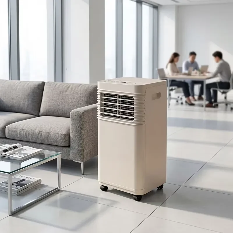 Airwens 12000BTU Electric Mobile Cooling Heating Air Conditioner Low Noise Energy Efficient Portable Unit with Wheels