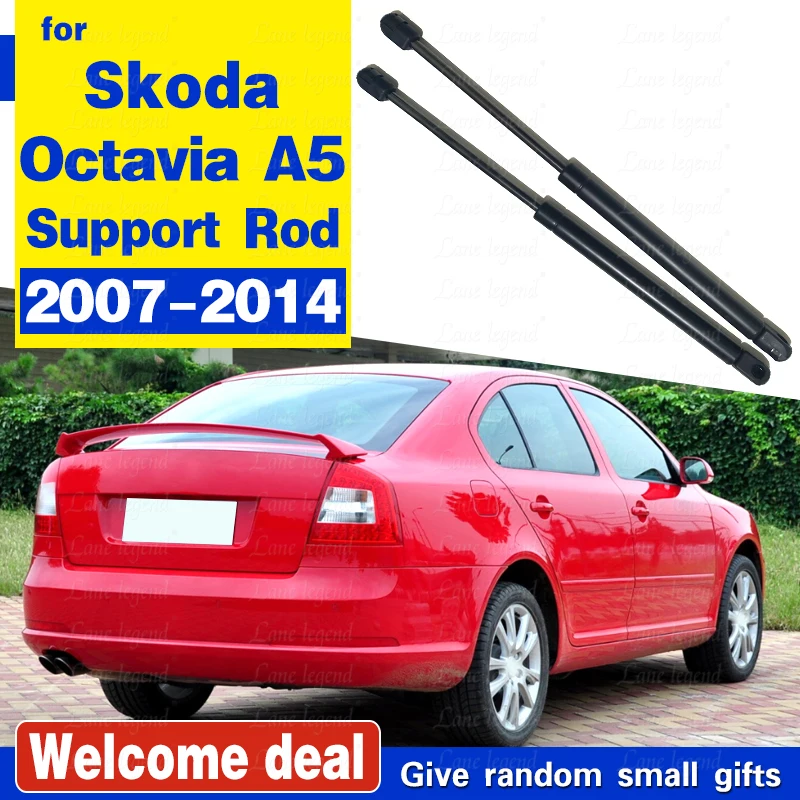 For 2007 - 2014 Skoda Octavia A5 Rear Door Tail Box Supporting Lift Hydraulic Spring Shock Rod Strut Bars Bracket Car Styling