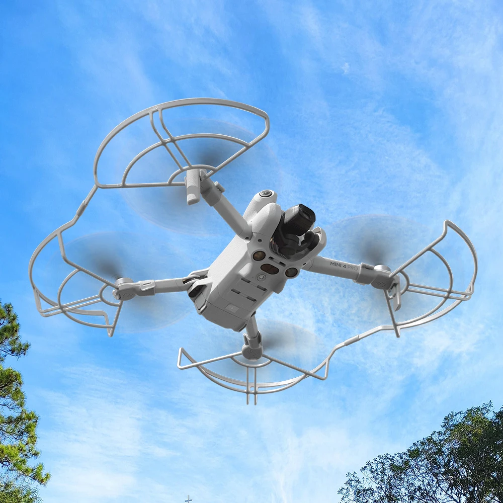 Mini 4 Pro Drone Safety Protector Props غطاء ممتص للصدمات حلقة حماية المروحة المتكاملة لملحقات DJI Mini 4 Pro