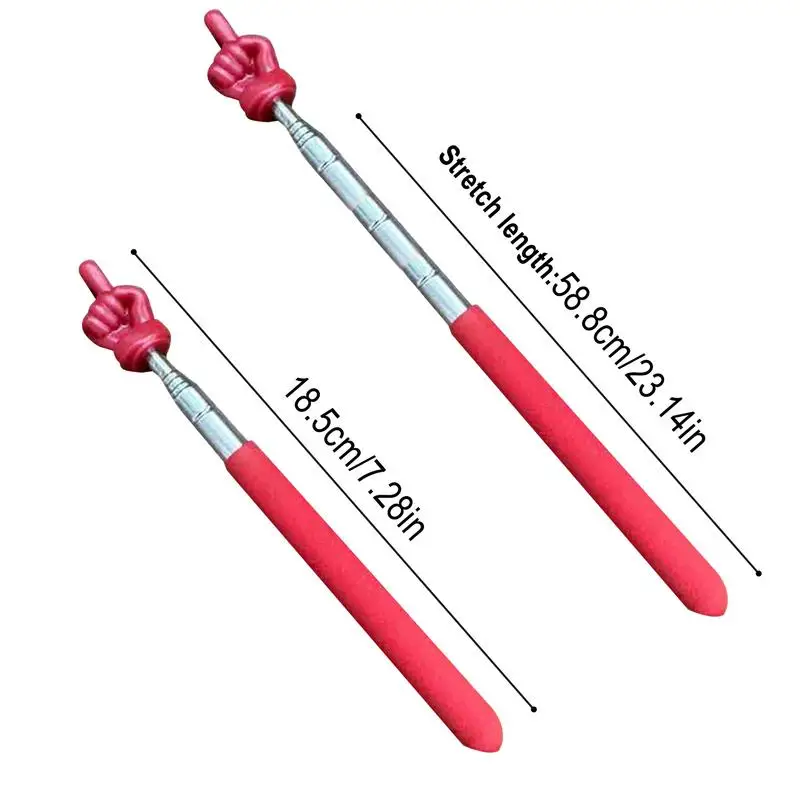 مؤشر المعلم تلسكوبي قابل للسحب ، عصا التدريس للفصول الدراسية ، مؤشر اليد