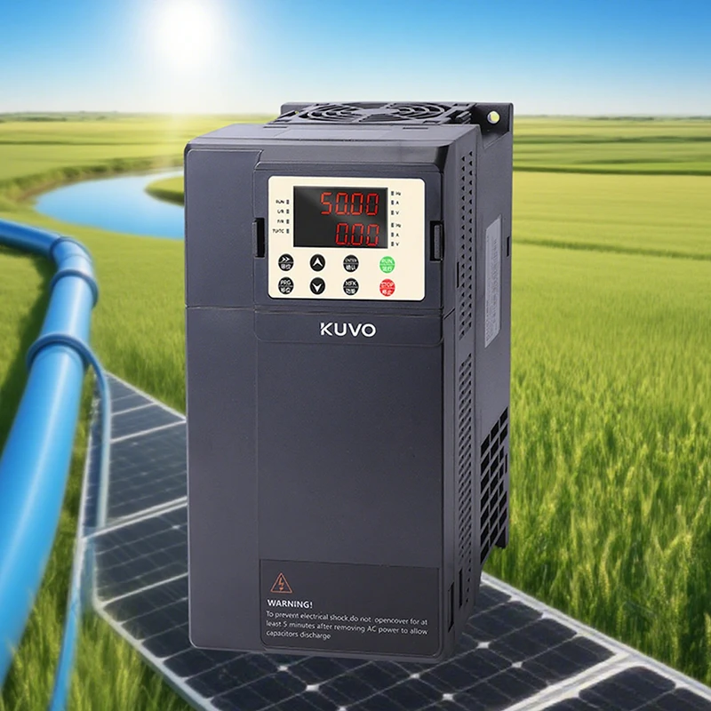 

KUVO KV90PV DC AC 380V Three Phase Vector Control Solar Pump Inverter 7.5KW 11KW Frequency Converter For Agricultural Irrigation