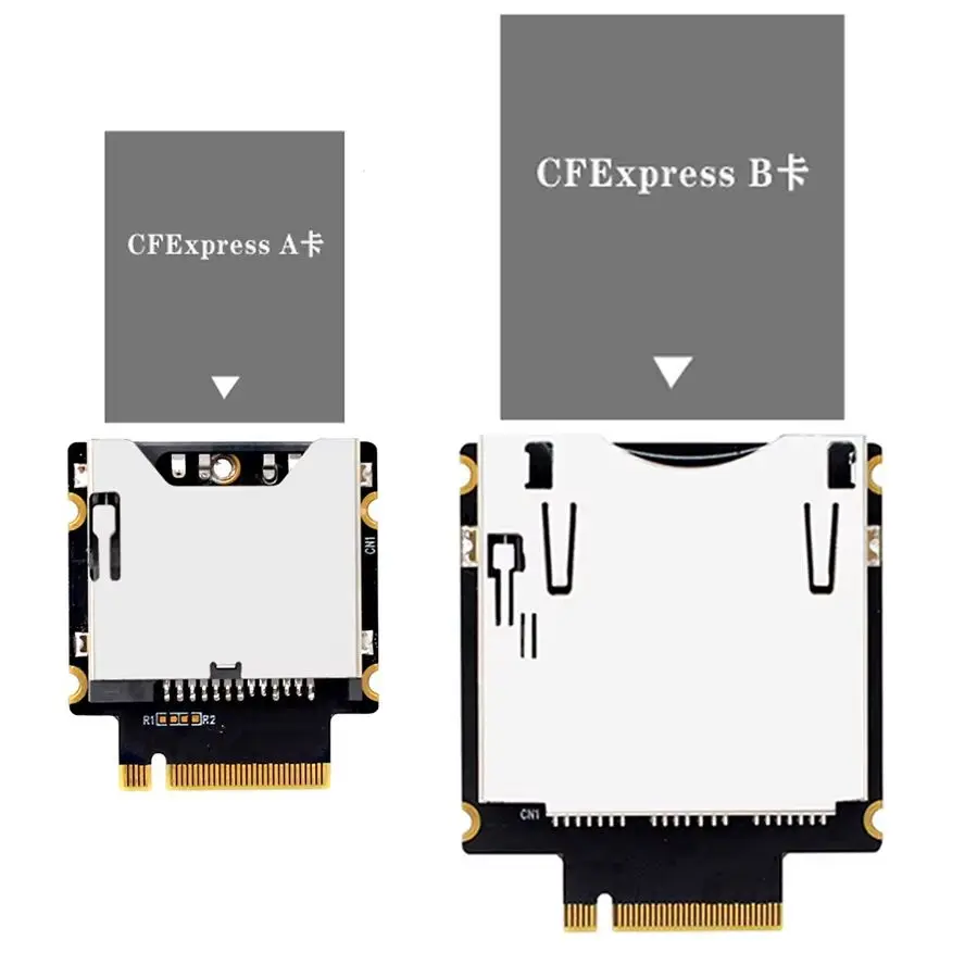 PCIE 4.0 3.0 NVME NGFF M-Key M.2 to CFExpress Type-A, Type-B Memory Card Reader, for PC Laptop SSD Expansion Board Adapter