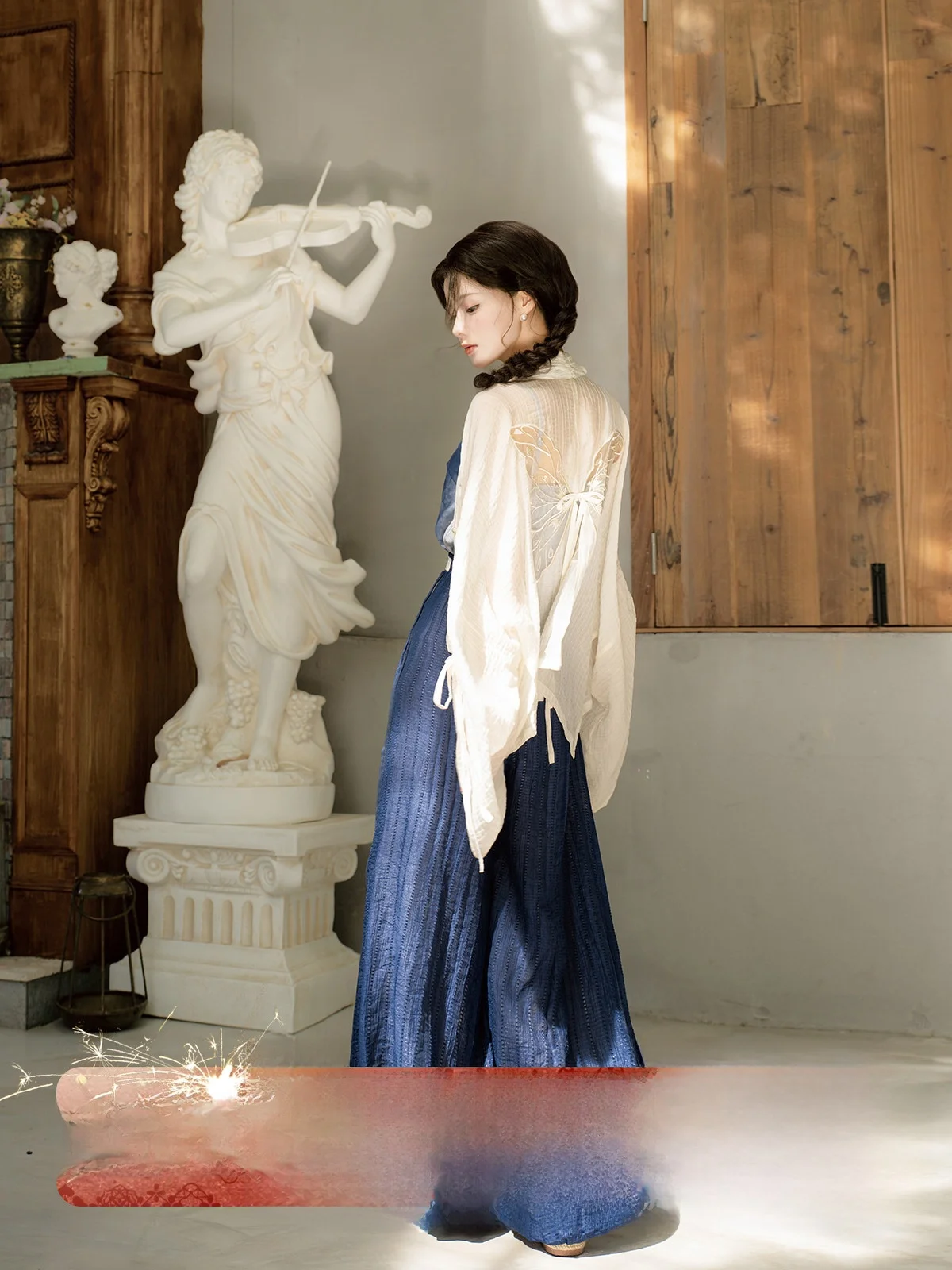 

Original Svel Jaet Strap Lantern Pants Women's National Sle Autumn Faion Hanfu Set Rooster Scented Perfume