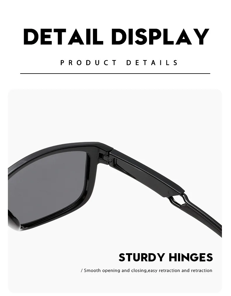 Okuma Fashion Polarisierte Brille UV400, UV-beständig, blendfrei, starkes Licht, geeignet zum Radfahren, Autofahren, Angeln usw – Detail 6