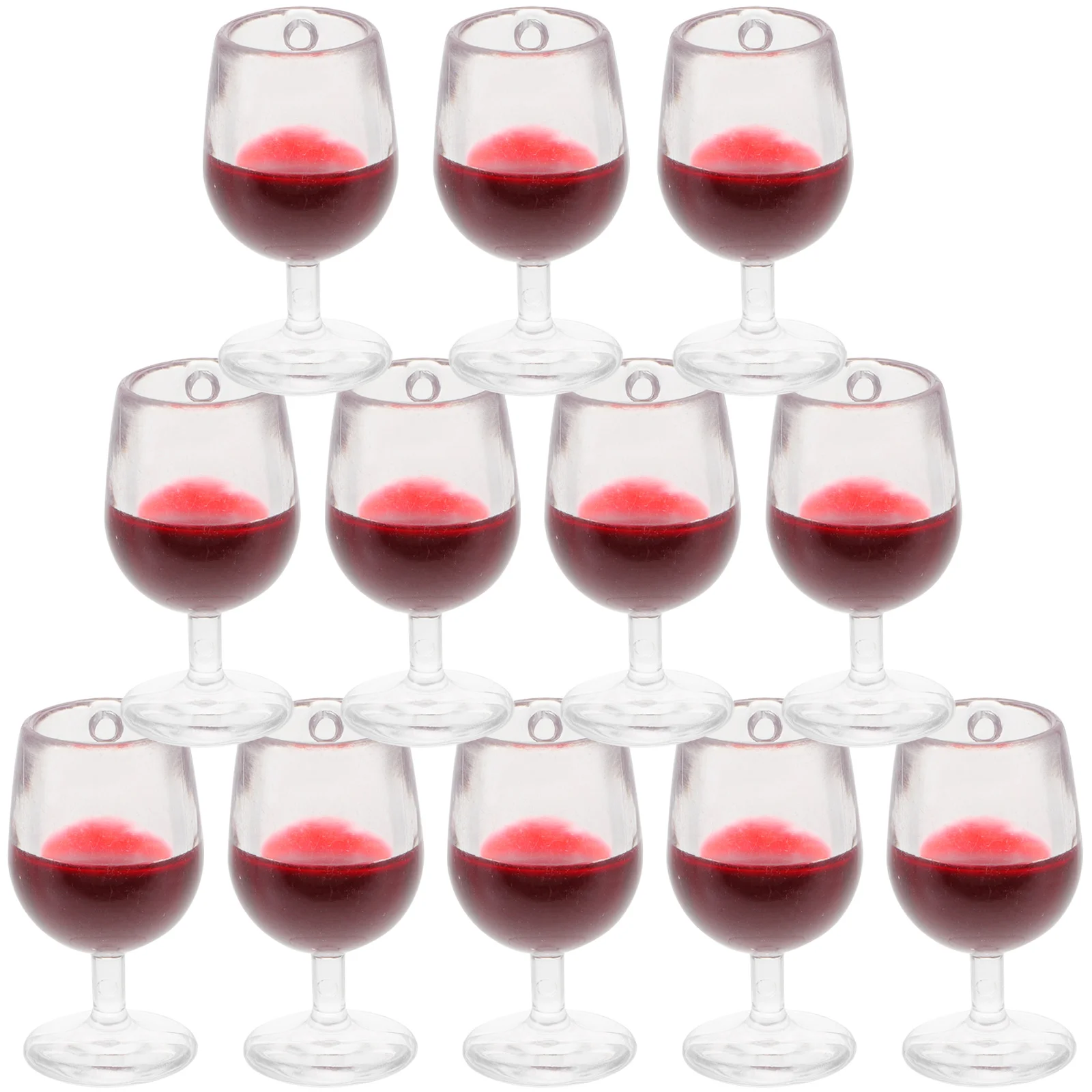 

Sewacc Mini Wine Glasses Dollhouse Miniature Red Wine Goblet Cups Charms Tiny Wine Goblet Model Crafts Mini Kitchen