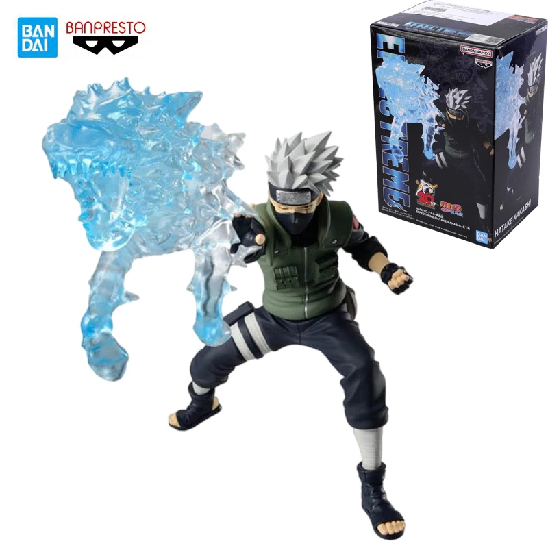 

Bandai Genuine NARUTO Finished Model Kit BANPRESTO Series Anime Figure Hatake Kakashi Action Toys for Boys Collectible Model