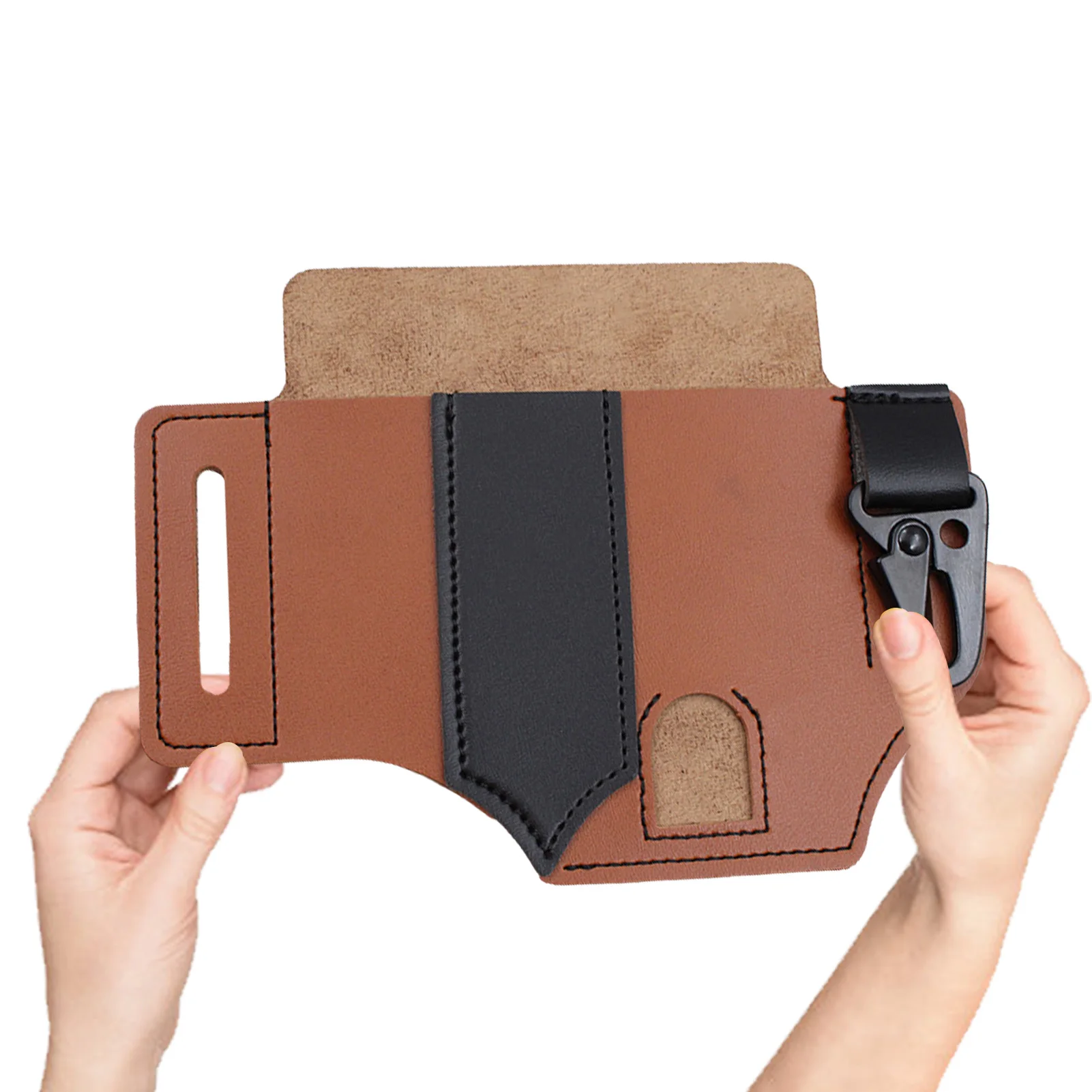 Multi Tool Belt Leather Bag Portable Tool Storage Bag Holster Outdoor Camping Hunting Waist Leather Pocket Fast Shipping