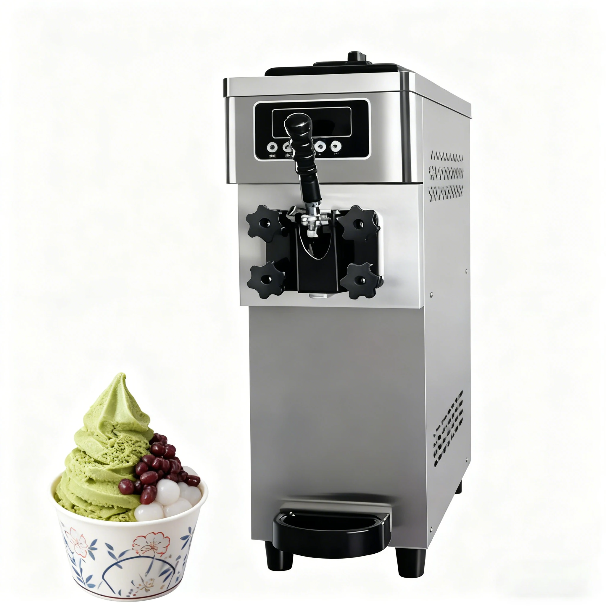 Commercial Ice Cream Machine Manufacturers Ice Cream Machine Fast Stainless Steel Mini Size For Ice Cream Shop Use Professional