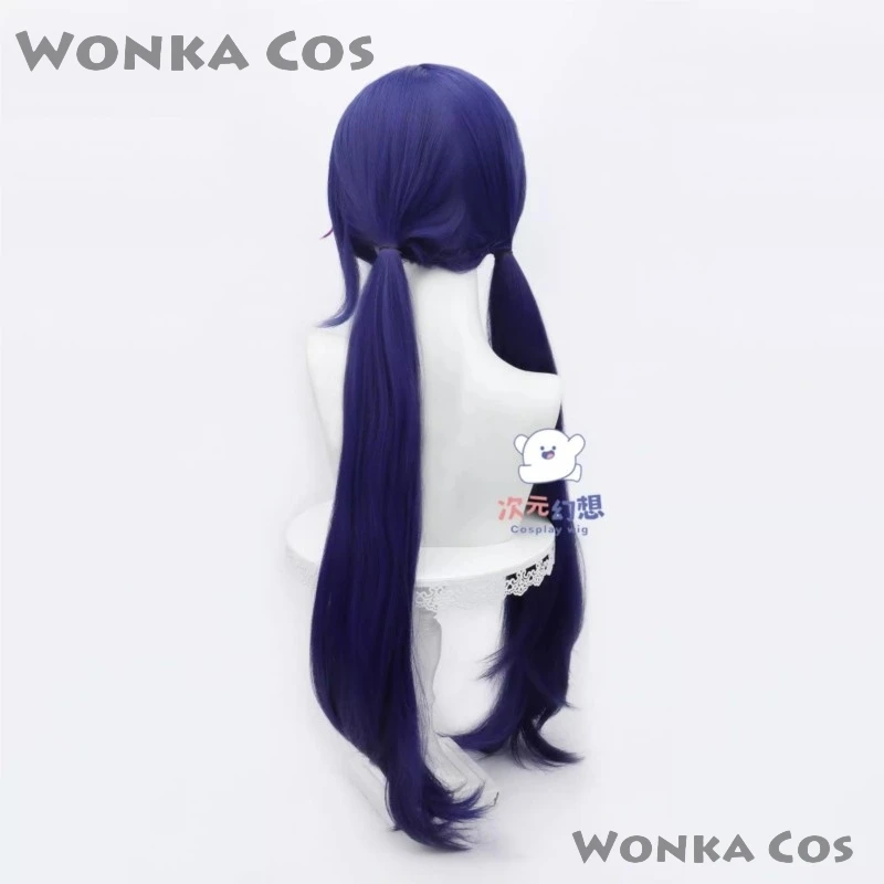 Anime Horror Game MiSide Cosplay Mita Мита Wig Purple Long Hair Hairclips Headband Accessory Woman Girls Cosplay Wig