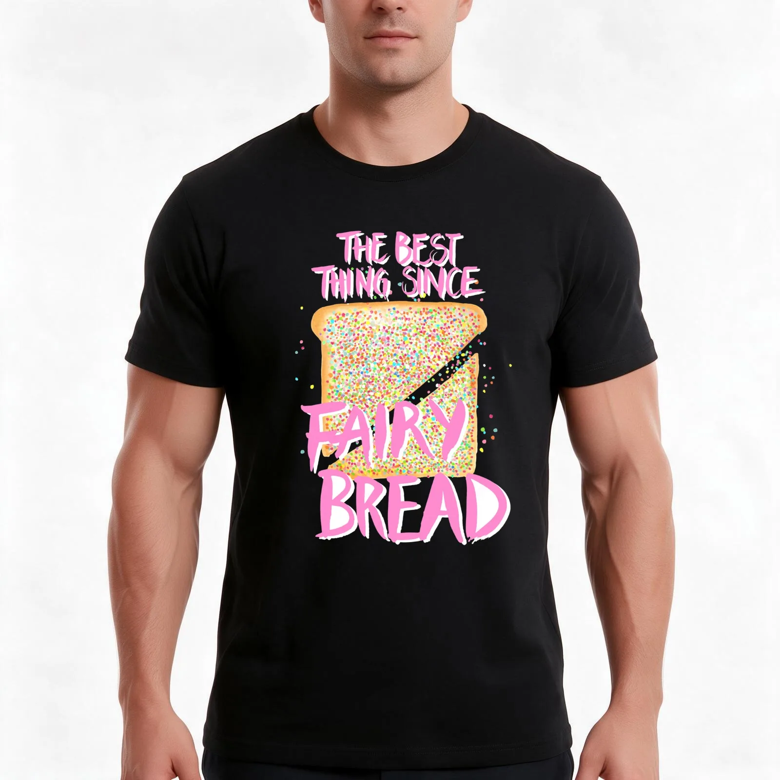 Best Thing Since Fairy Bread - Blue T-Shirt, Summer Casual Cotton Tee, Oversized Streetwear Tops, Vintage Graphic Print