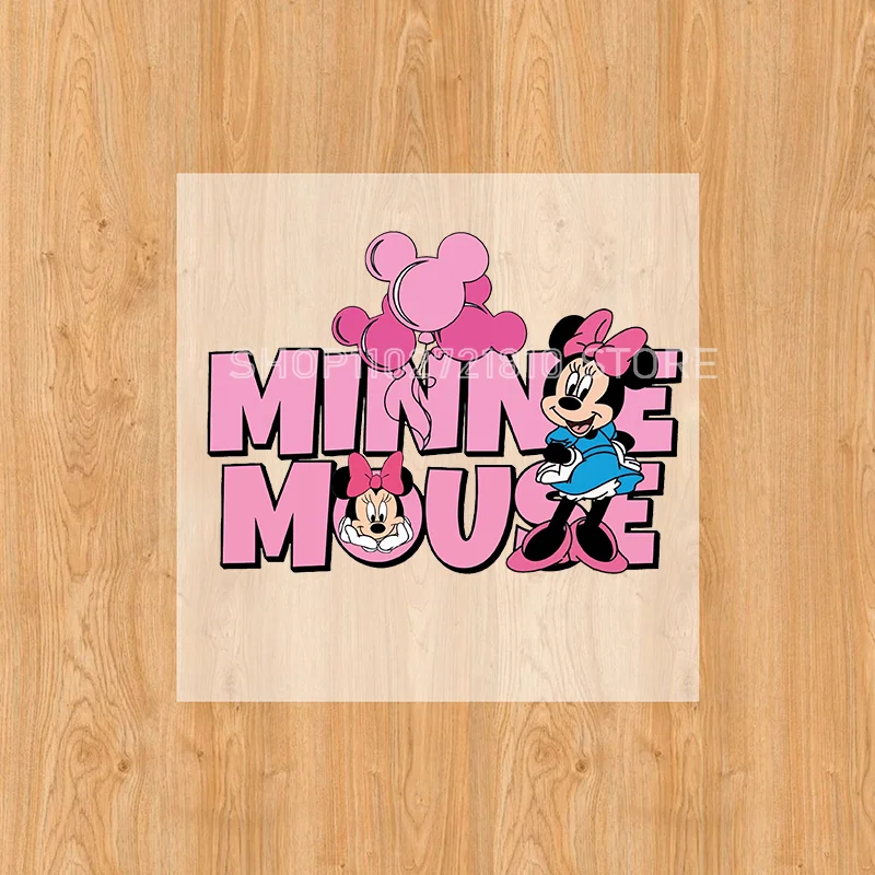 Mickey Mouse Warmteoverdracht Sticker Hoodie T-shirt Kleding DIY Kids Jongens Meisjes Minnie Leuke Anime Patch Iron Transfer Decal Geschenken