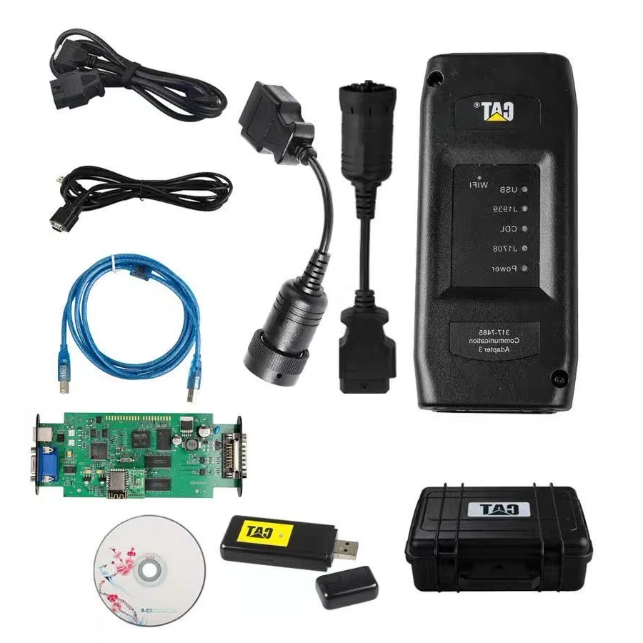 

Высококачественный адаптер CAT ET 3, диагностический инструмент для грузовиков III, подключение связи CAT3, WIFI и USB ET3, сверхмощный сканер V2019A