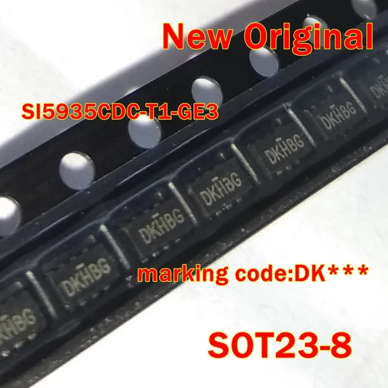 

1Pcs to 100Pcs Si5935Cdc-T1-Ge3 Si5935Cdc-T1 Si5935Cdc Sot23-8 New Original Marking Code:Dk*** Dual P-Channel 20-V (D-S) Mosfet