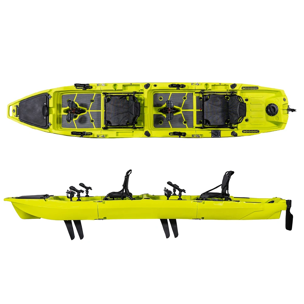 2-Person Detachable Modular Kayak, Easy-Storage Fishing Boat 2025