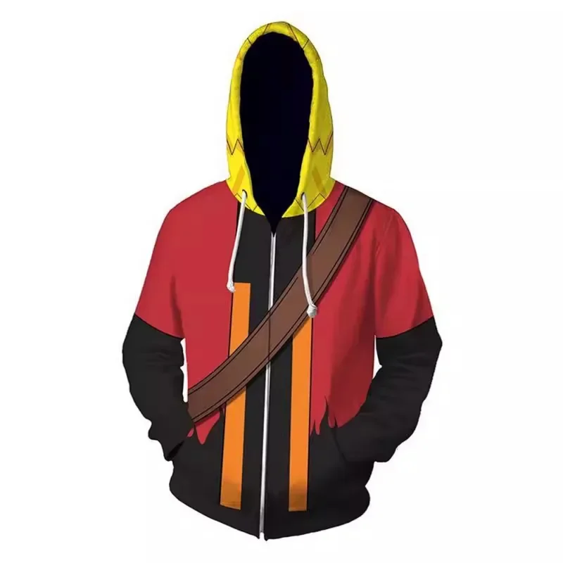 Sudaderas con capucha con estampado 3D de Anime Ninja para hombre, Sudadera con capucha holgada informal, ropa deportiva versátil a la moda para mujer, disfraz de Cosplay de Halloween