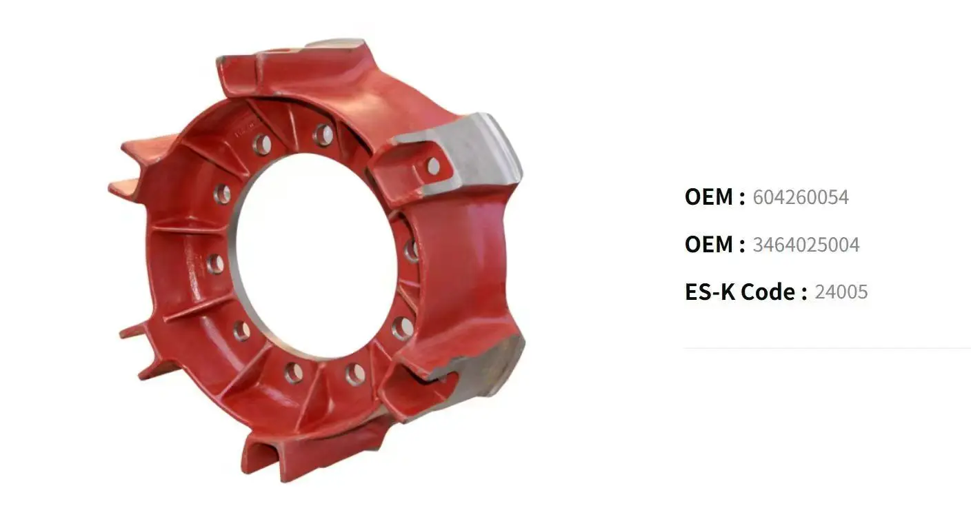 3464025004 New Six Spoke Wheel Hub for Rear and Front Axle Wheel Spider Trailer Part