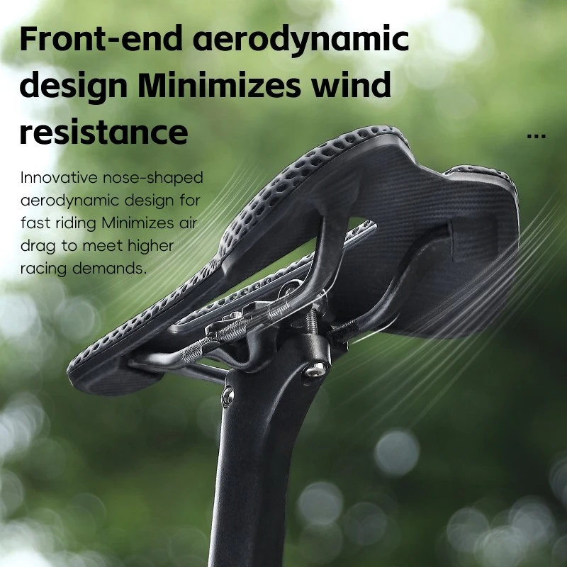 

3D Printed Bicycle Saddle Lightweight Carbon Fiber Comfort Cushion for Road Mountain Bike Cycling Bike Seat Cushion