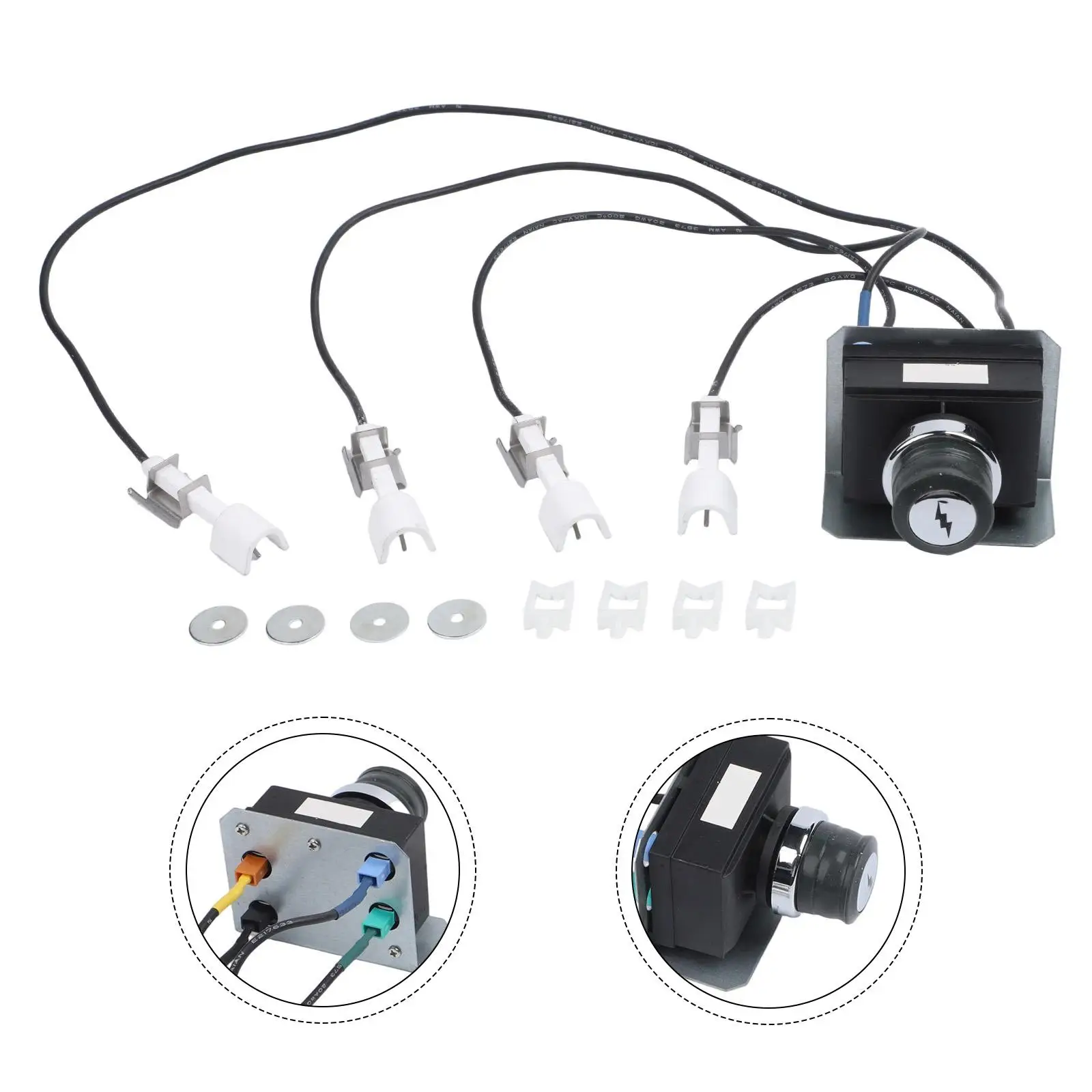 Replacement For Ignitor Kit for Weber For Genesis 300 Series For Propane Gas Grills with Installation Accessories