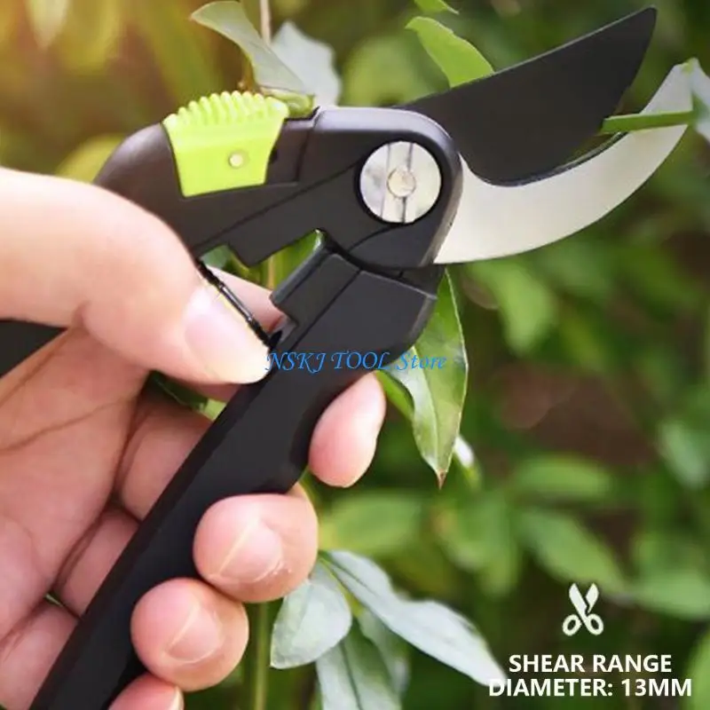 L8RC Heavy Duty Hand Pruner Scissors Garden Pruning Shears Tool for Fruit Picking and Branch Cutting with Safety Lock Designs