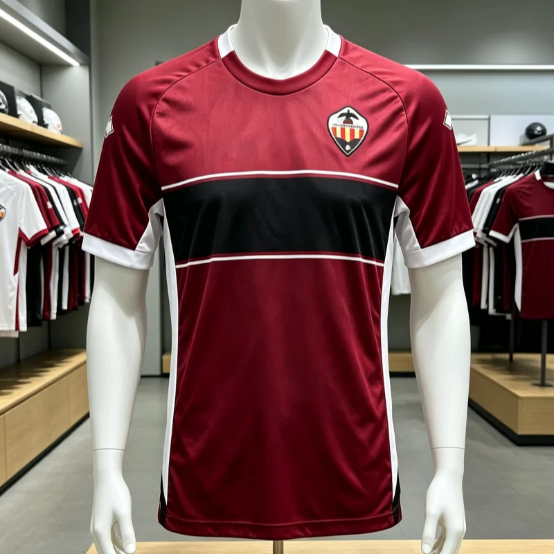 26-27 3D-gedrucktes Castellon Eltern-Kind-Fußball-Sommer- und Herbst-Outfit, Sport- und Freizeit-Schnelltrocknendes Fußball-T-Shirt – Detail 1