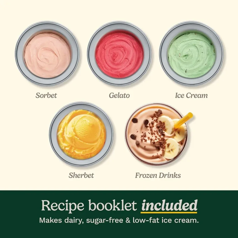 ماكينة صنع الآيس كريم من كوزينارت، 2 كوارت، زبادي فروزن كول كرييشنز، جيلاتو، صانعة شربات، شاشة LCD ومؤقت، ستانلس ستيل