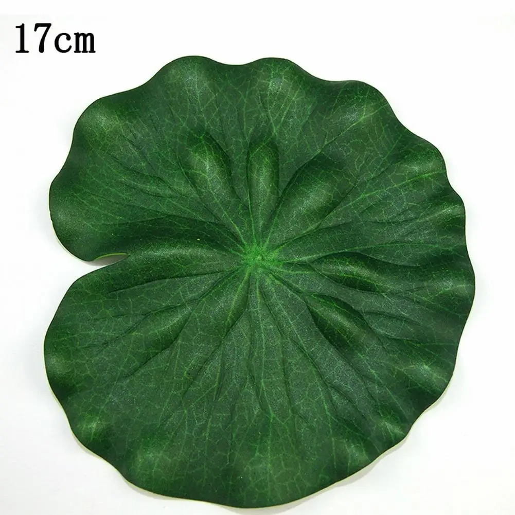 10pcs Artificial Fake Lotus Leaf Simulation Lotus Leaf Lotus Flower Water Lily Floating Pool Plant Community Ponds Garden Decor