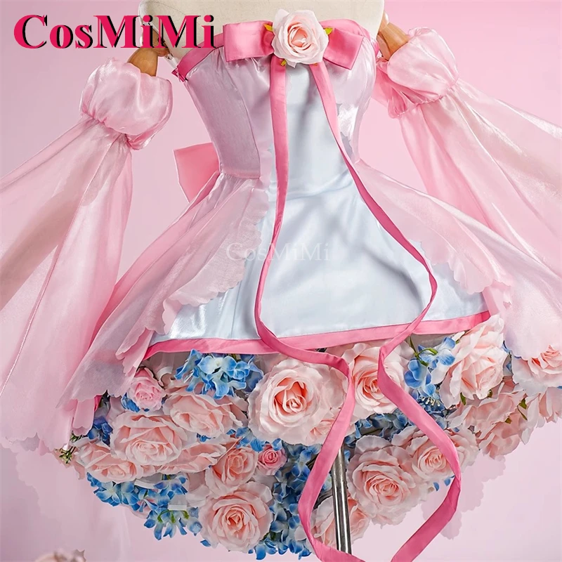 CosMiMi аниме Cardcaptor Sakura Kinomoto Sakura костюмы для косплея цветы фея прозрачная карта платье карнавальная одежда для ролевых игр новая