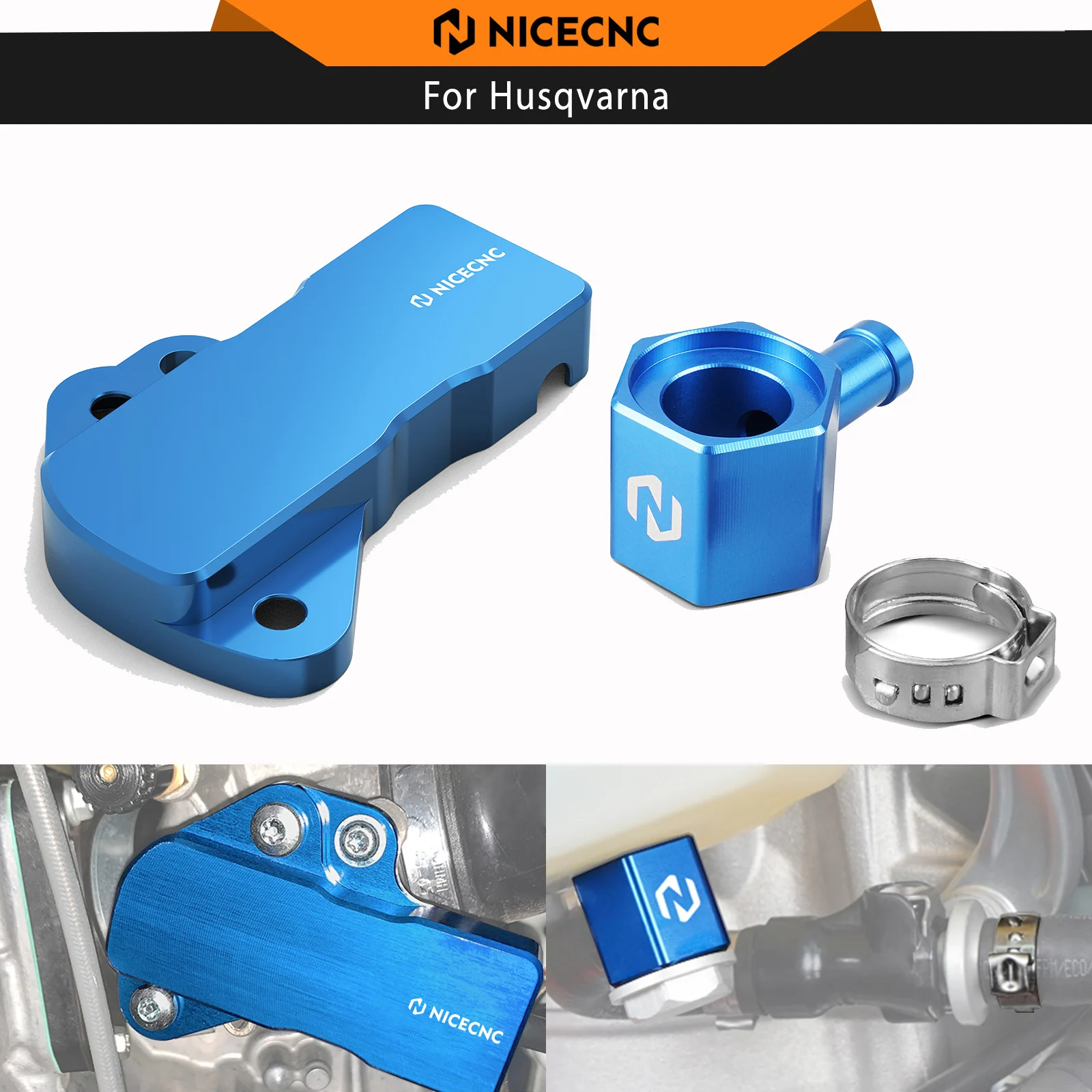 Fuel Line Tank Connector & TPS Guard Kit For Husqvarna TE150i TE250i TE300i TX300i TE TX 150i 250i 300i 2020 2021 2022 Aluminum