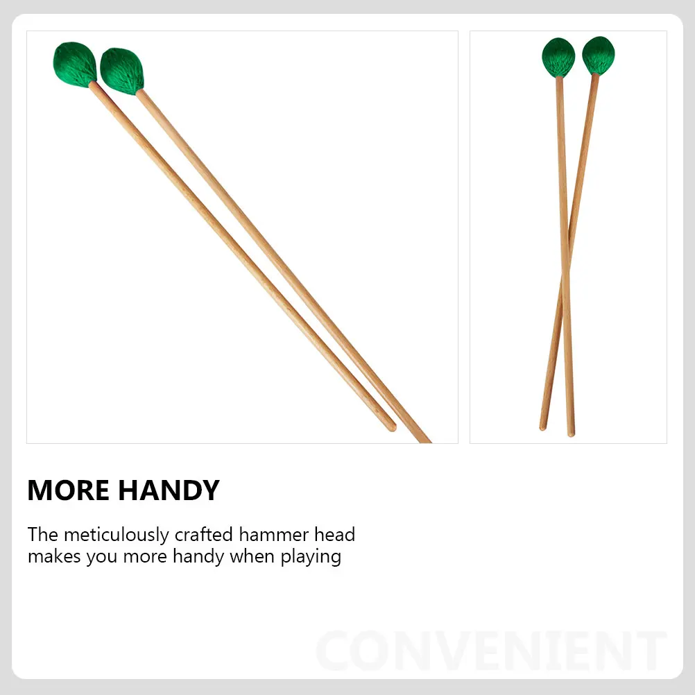 

2pcs Marimba Durable Xylophone Simple Marimba Hammer Sticks Percussion Instrument Smooth Surface Long Life