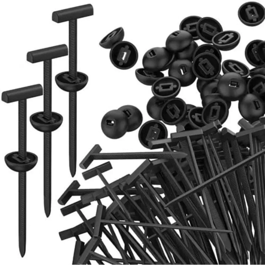 Nylon Universal Cable Tie Buckle - Heavy Duty Self-Locking Rivet Zip Ties, Multifunctional Cable Tie Buckle for Car Daily Repai
