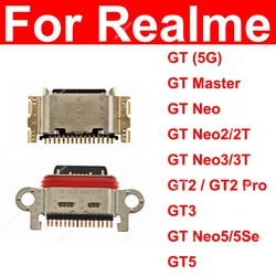 USB Charger Dock For Realme GT 2 3 5 Pro GT Neo 2 3 5 2T 3T 5Se 5G Small USB Charging Jack Connector Port Parts