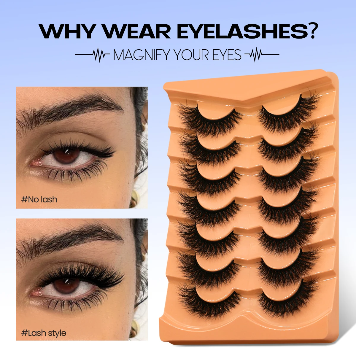 LASVIREY ふわふわ厚いつけまつげ キャットアイラッシュ 8D ふわふわドラマティックボリューム フルストリップ フェイクミンクまつげ エクステンションメイク